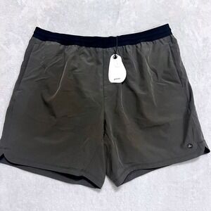 Prana Intrinsic Lined Shorts Mens XL Gray Quick Drying Athleisure Activewear NWT